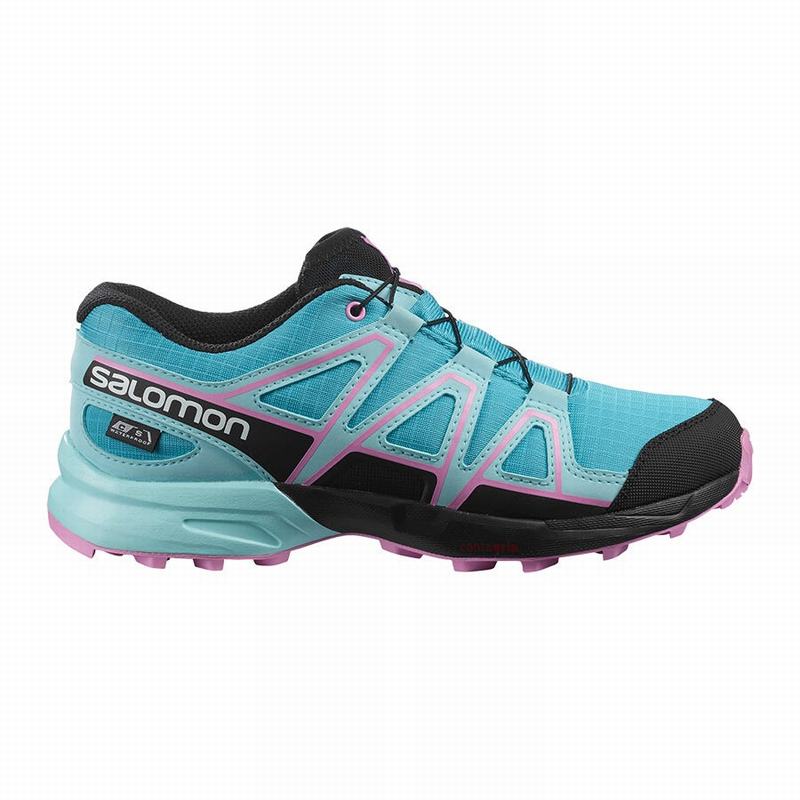 Zapatillas Trail Running Salomon Niños Azules / Marrones Turquesa - Salomon Argentina SPEEDCROSS CLI